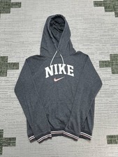 Nike Hoodie Womens Xs Gray Pink Cotton Knit Pullover Fleece