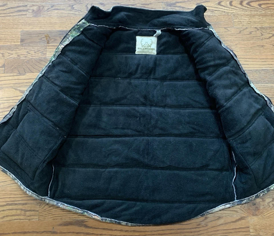 Vintage Camo Vest Size M Fleece Lined Tallwoods - Image 4 of 4