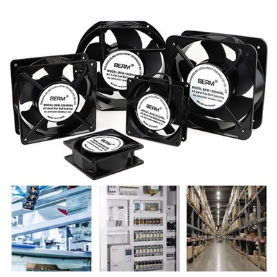 Lüfter Kühler 220V 240V  DC Gehäuselüfter Axiallüfter, 10 Größen, Fan Ventilator