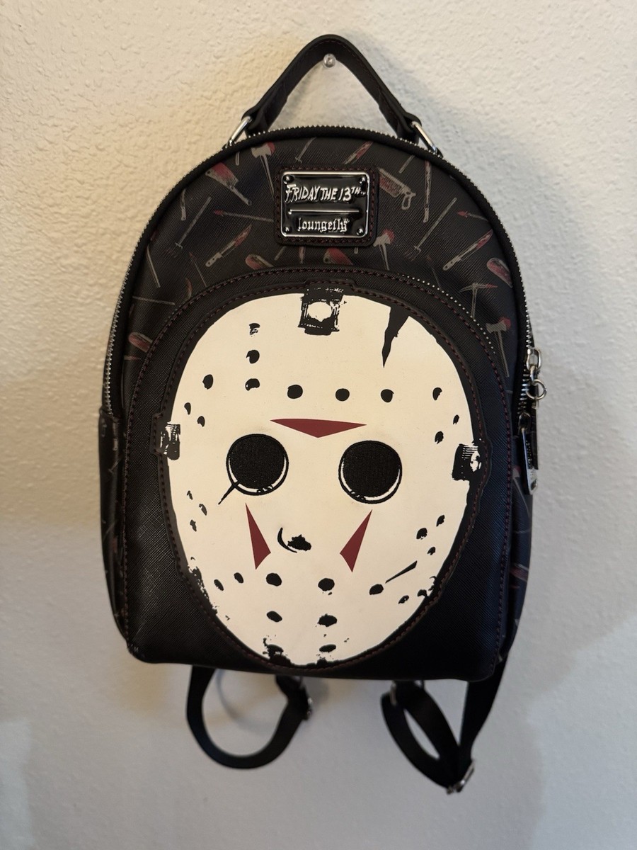 Loungefly Friday the 13th Jason Mask Mini Backpack Loungefly - Friday the 13th Jason Lenticular Mini-Backpack  main image 2