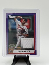 2025 Topps Series 2 - 1990 Topps Baseball Relics David Festa #90R2-DF (MEM, RC)