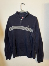 Navy Blue Chaps Quarter Zip sweater men  s medium