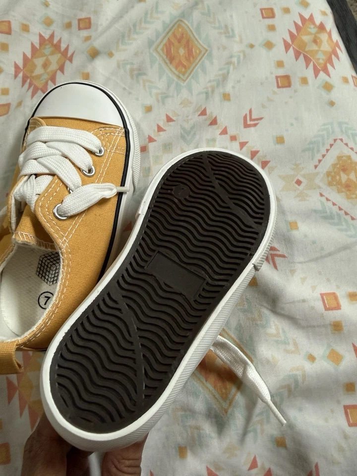 Zapatos deportivos de lona acolchados suaves y duraderos para niños pequeños -7 Foto 3 de 4