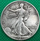 1941D Walking Liberty Half Dollar XF-90% Silver(116c)