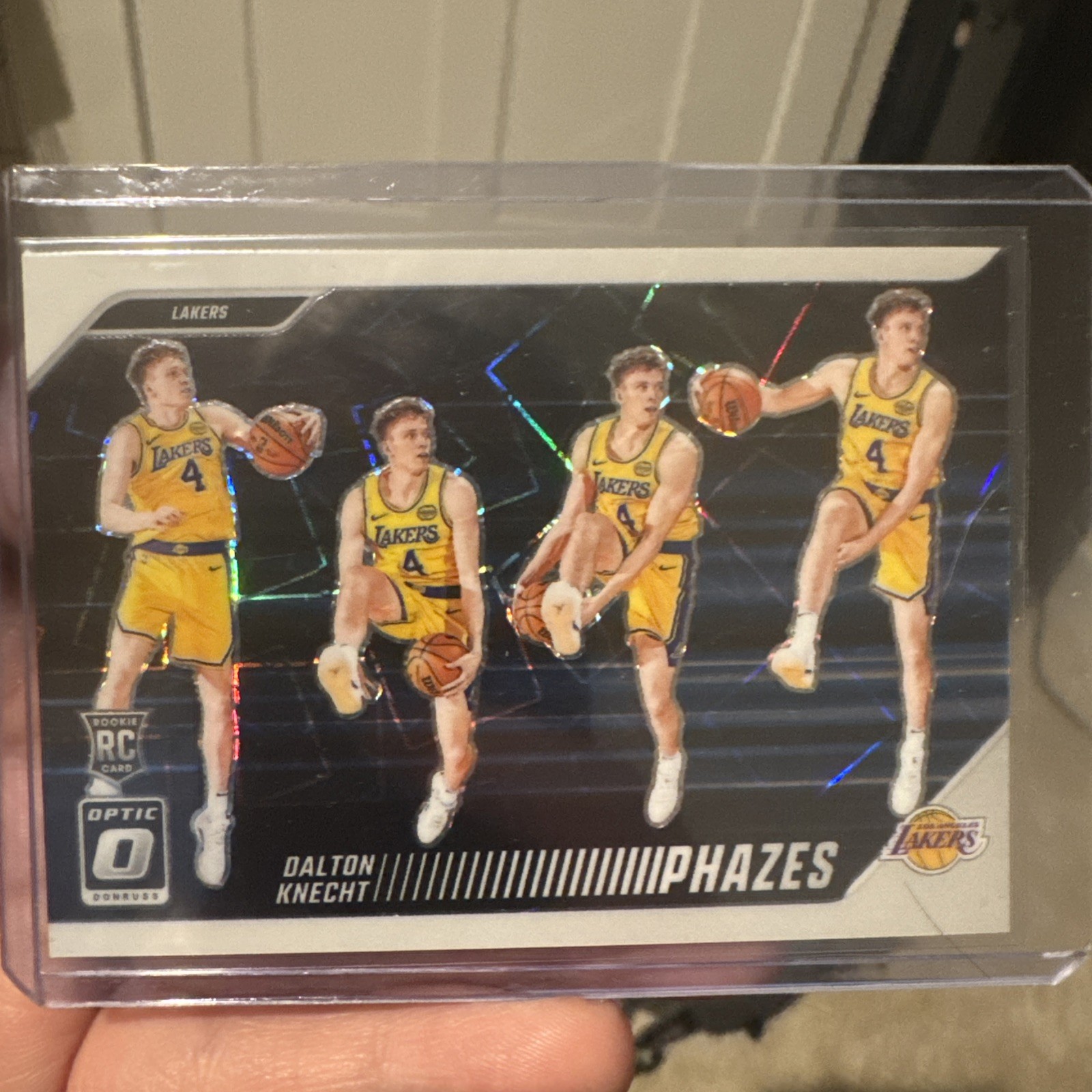 2024-25 Donruss Optic Dalton Knecht Phazes RC Case Hit Rookie SSP Lakers