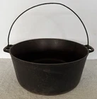 Wagner #10 Cast Iron Pot with Handle 12” Round x 5” Tall Flat Bottom Vintage USA