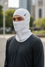 Nike Pro Therma-FIT Hyperwarm Hood Ski Mask Balaclava White  Ships Same Day