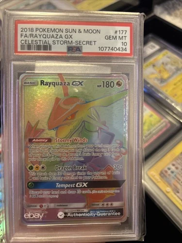Rayquaza GX (Secret) 177/168 Sm-Celestial Storm Holo