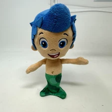 Nickelodeon Bubble Guppies Gil Plush Stuffed Doll Blue Mermaid Boy 6" NO TAG