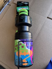 Vintage DC Comics Batman Forever BICYCLE Water Bottle w/cage New