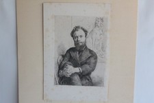 Marcellin DESBOUTIN drypoint engraving portrait Count Lepic (69523)