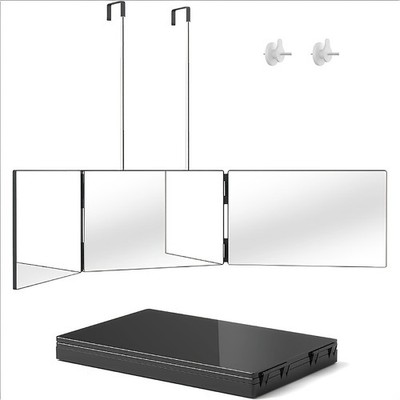 360° Swivel 3-Panel Mirror with Adjustable Stand