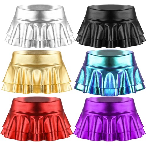 Womens Schoolgirl Micro Skirt Ruffled Pleated E-Girl A Line Miniskirt Club AU - Picture 2 of 109