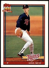 Dave West #578 1991 Topps