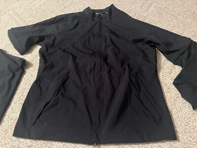 Nike Golf Hypershield Men’s Windbreaker Jacket Polyester Convertible Black  Large