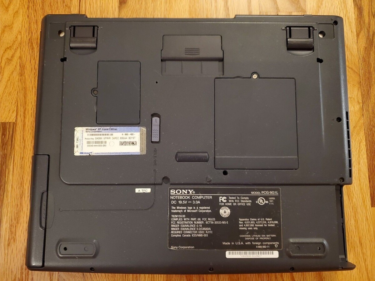 Sony VAIO PCG-9G1L | 256MB RAM | Untested for Parts! | eBay