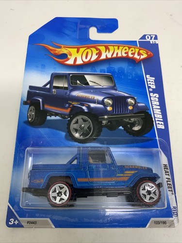 Hot Wheels 09'Jeep Scrambler Heat Fleet Blue Red Lines - Picture 2 of 9
