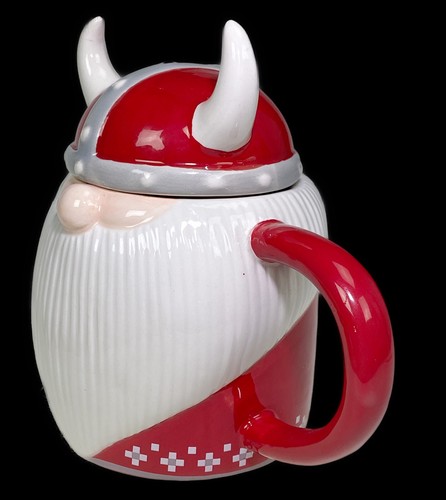 World Market Viking Troll Cup with Lid Ceramic Large Mug 16oz - Picture 3 of 6