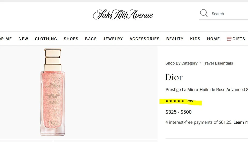 2027+ DIOR PRESTIGE LA MICRO-HUILE DE ROSE SUERO AVANZADO 30 ml aceite captura skII Foto 4 de 4