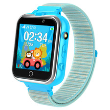 X32-Blue Kids Smartwatch with Dual Camera, 24 Games, MP3 More, Blue with Nylon