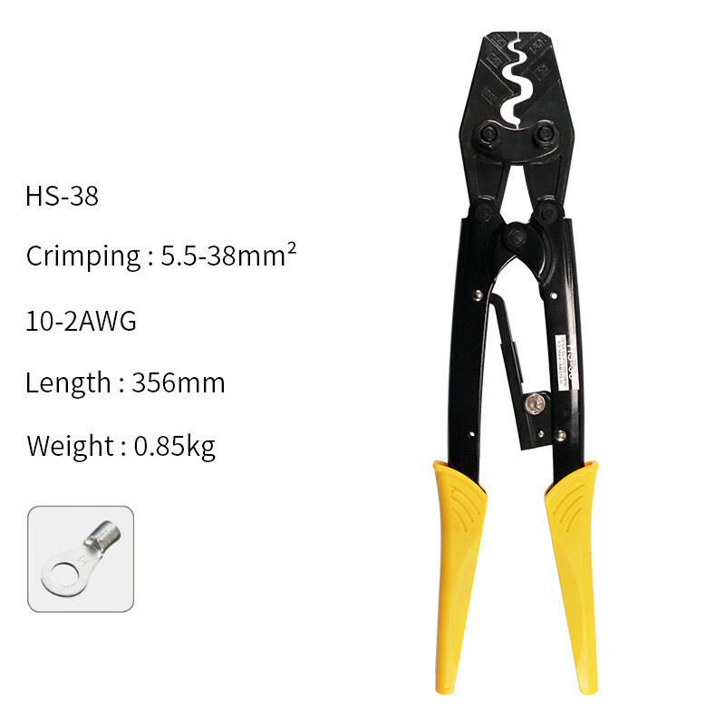 Produktbild von Rohrkabelschuhe & Ringkabelschuhe – Crimpzangen-Set, 60/100x, Kupfer – NEU
