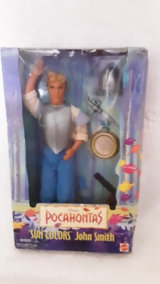 Sun Colors John Smith Doll Disney Pocahontas 1995 Mattel 13329 NIB Collector