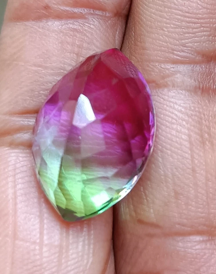 18.80 CT Wonderful Multi-color Marquise Shape Doublet Tourmaline Gemstones - Image 2 of 4