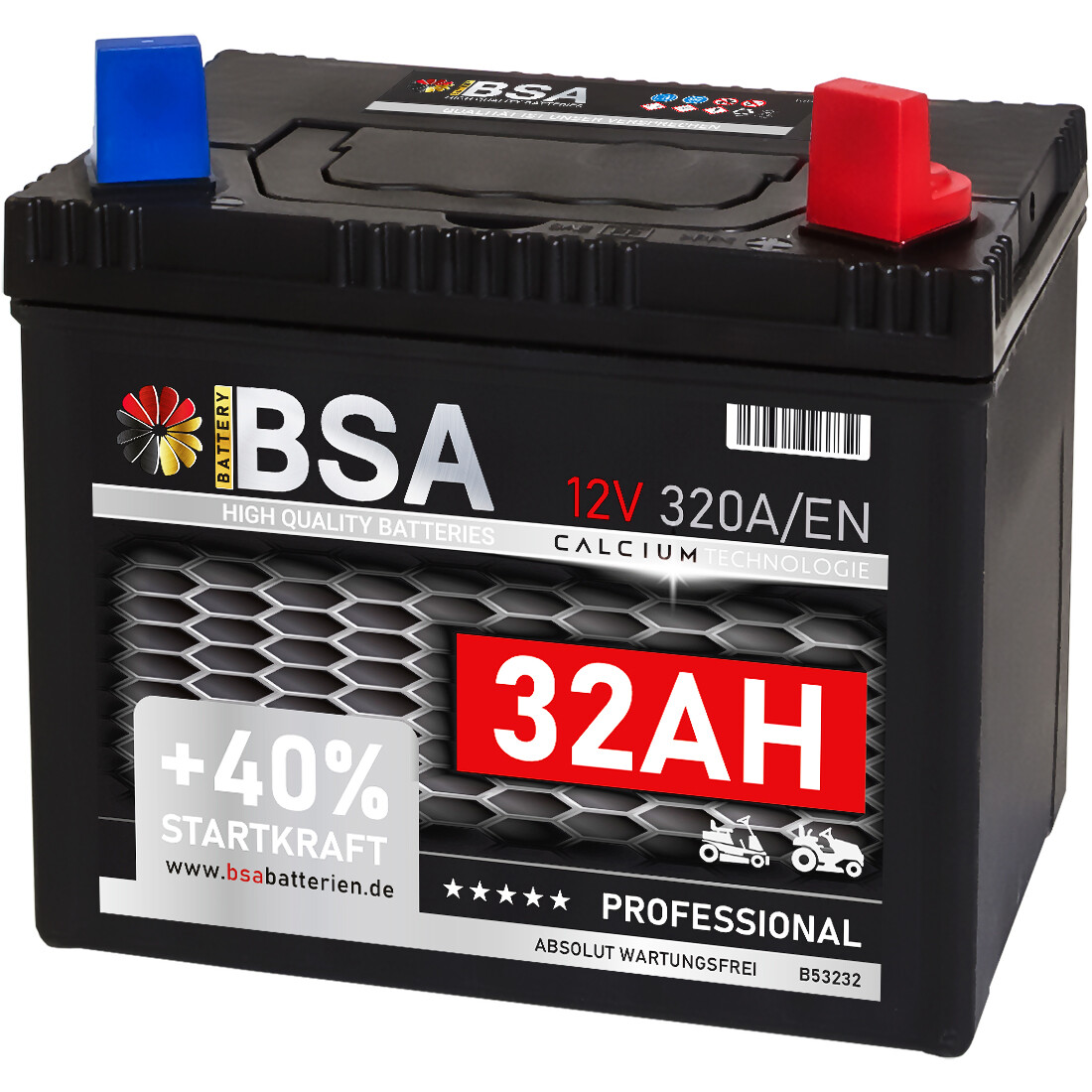 SECURA Batterie 12V 22Ah Für John Deere X165 Rasentraktor