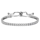 Genuine 925 Sterling Silver Adjustable 5mm Ball Bead Slider Bracelet Chain
