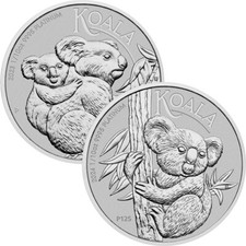 Australia Platinum Koala Coin 1/10 oz $15 - BU - Random Date 2266.90 per troy oz