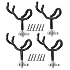 4PCS Rod Pod Sure Grip Steel 20 Degree Angle Holder Fishing Boat Marine 3/8 Inch