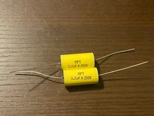 2 x 3uF 250V 3mfd NP Non Polarized Crossover Audio Capacitor MPT Film