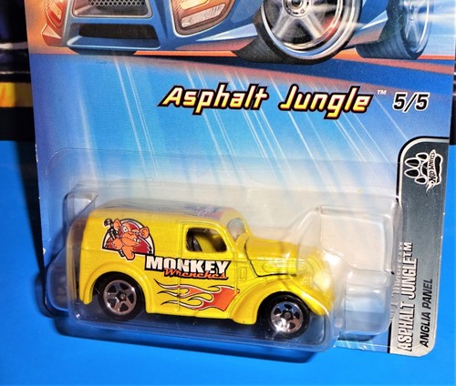 Hot Wheels 2005 Asphalt Jungle Series #85 Anglia Panel Yellow w/ Malaysia Base - Picture 2 of 3