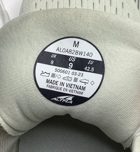 Altra Via Olympus Herren Größe 9 Laufschuhe cremeweiß AL0A82BW140 Gehen - Bild 13 von 13