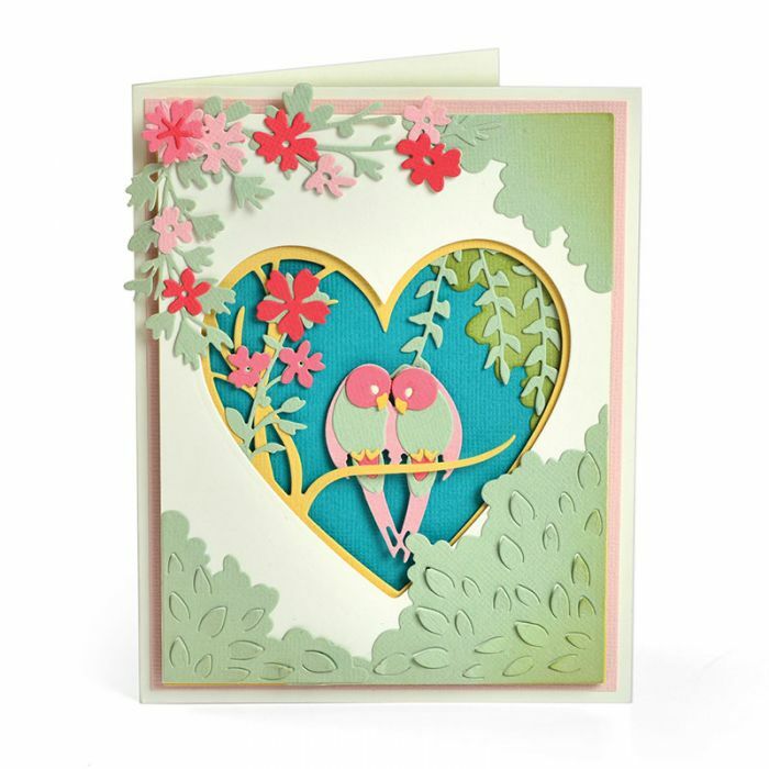 Sizzix Thinlit Die Birds Shadow Box : 663619