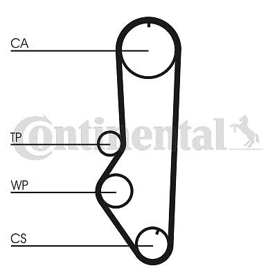TIMING BELT FITS: FORD ESCORT III ESCORT III EXPRESS ESCORT IV ESCORT IV EXPR - Picture 3 of 6
