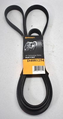Continental Multi V Belt Automotive Replacement Part D4081254 Ribbed Black