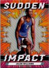 2023-24 Topps Chrome #SI-18 Jalen Williams Sudden Impact