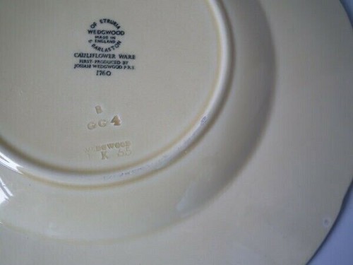 Placa de coliflor mayólica Wedgwood - Imagen 6 de 12