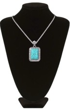 14" Necklace Chain Bust Jewelry Hard Display Stand Velvet Elegant Fashion