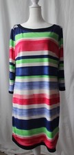 Vince Camuto Woman’s Dress Multicolor Knee Length 3/4 Sleeve Sz. 14 NEW WITH TAG