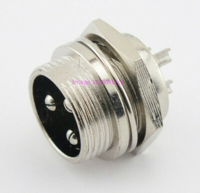 Microphone Mic Jack 3 Pin Male Panel Chassis Mount Connector - by W5SWL