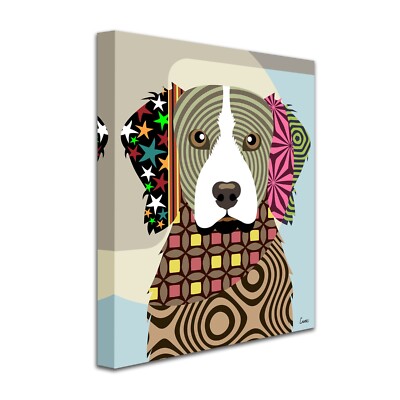 Brittany Spaniel Dog Pop Art Pet Animal Lover Print Puppy Canine Portrait  Gift - Main Image