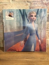 Tableau la Reine des Neiges - Elsa - 28x28cm - Neuf - Bleu