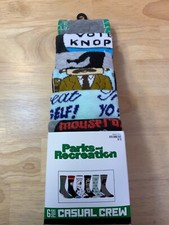 New Parks and Recreation NBC TV Series Socks 6 Pair Size 8-12 