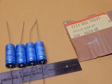Philips 220uf 63V Electrolytic Capacitors Qty 4 NOS