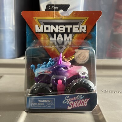 RARE - 2020 Monster Jam Sparkle Smash Danger Divas 1:64 Scale Monster Truck