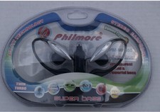 Philmore PM-MP355 Air Fit Technology Stereo Headphomes Volume Control Twin Turbo