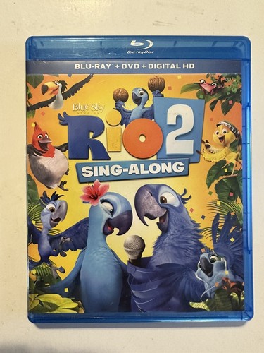Sing Along Rio Rio 2: Sing-Along Edition (Blu-ray + DVD, 2014, 2-Disc Set) With ...