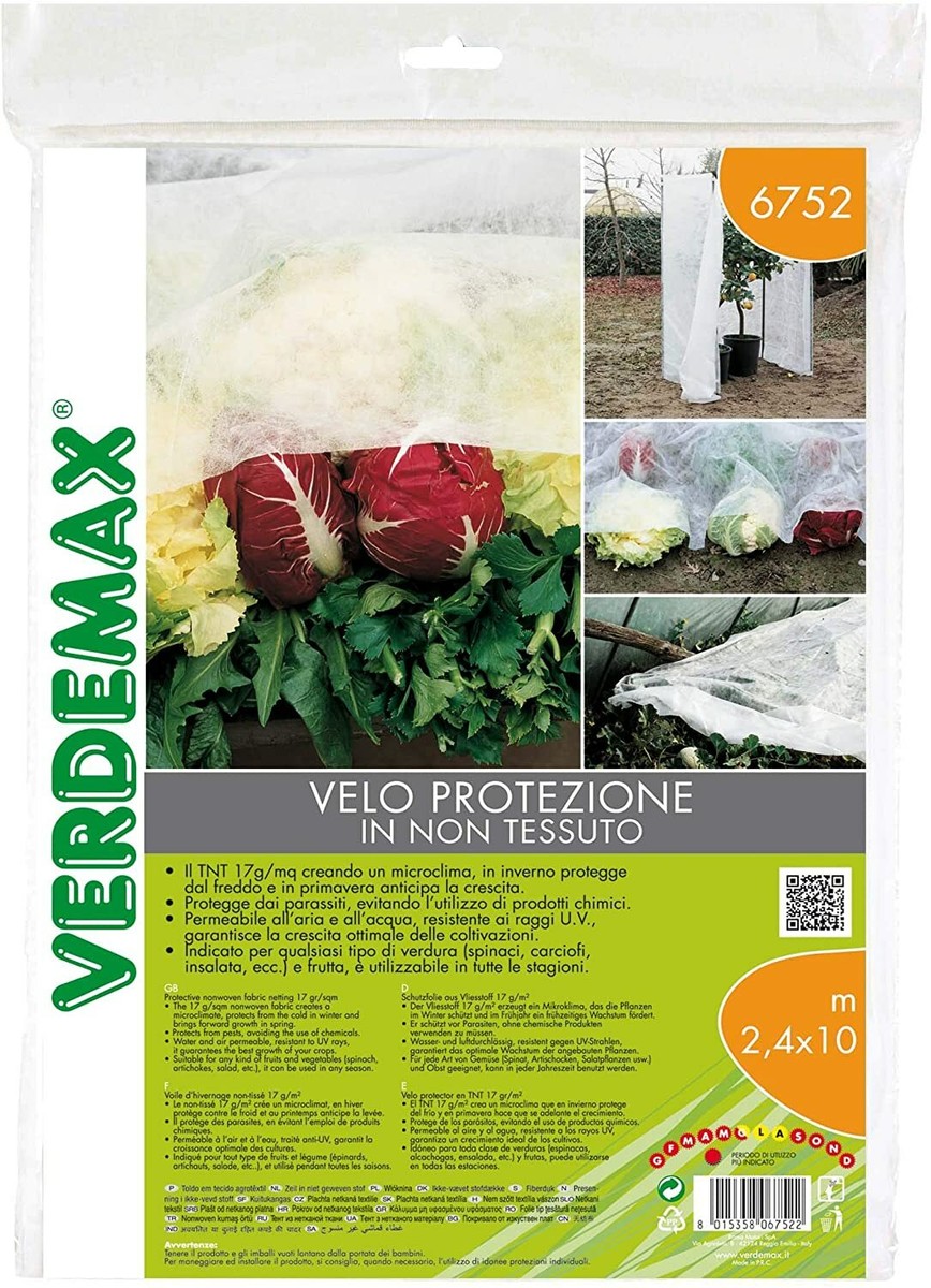 Avalution Copertura Antigelo Per Piante - Tessuto Non Tessuto 62,4 G/m² Con Cordoncino - 5 Pezzi 240x180 Cm